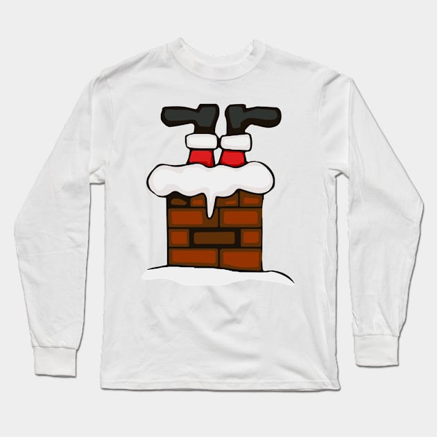 Christmas Coming to my home Long Sleeve T-Shirt by andytruong